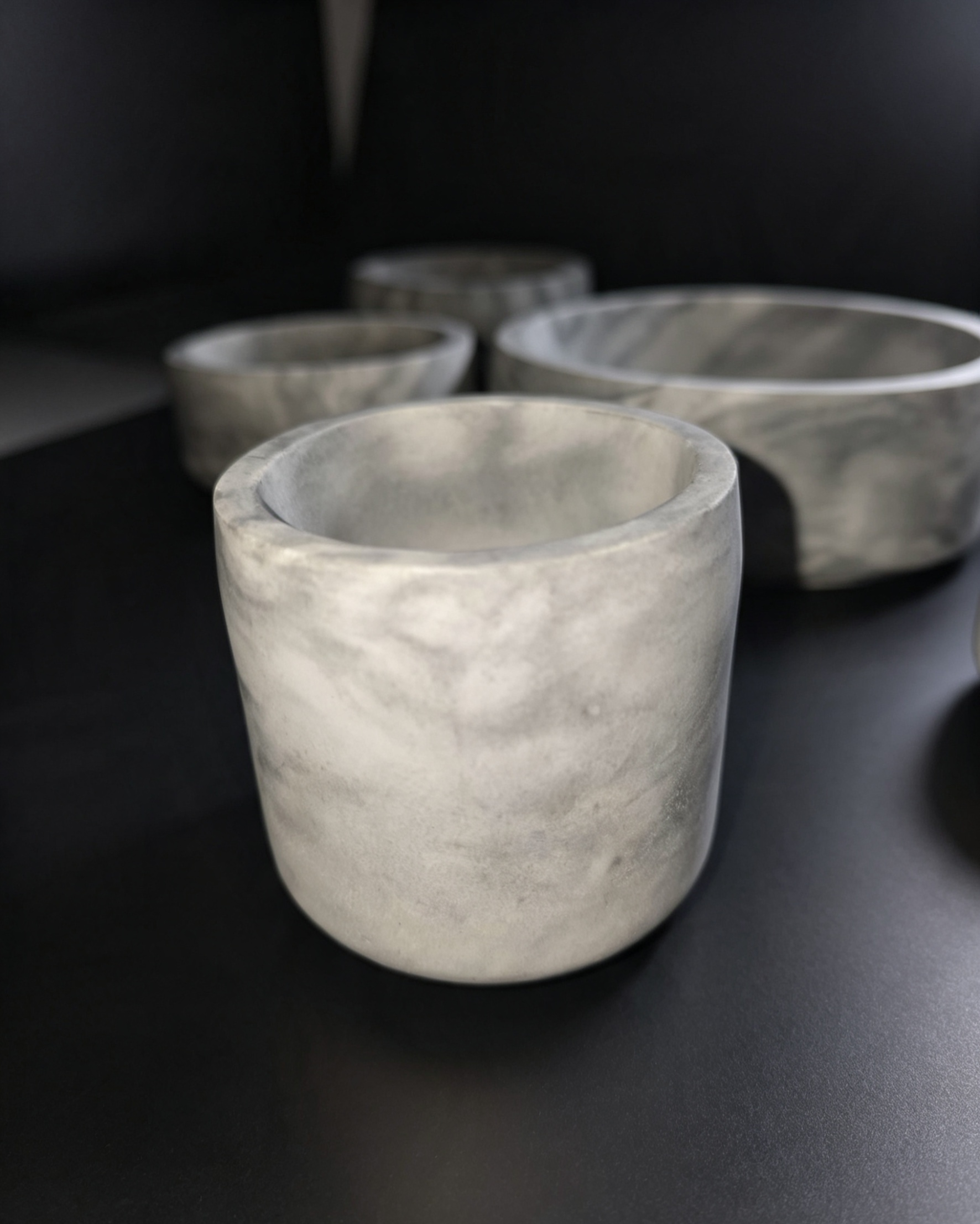 Marble Cylinder Vessel