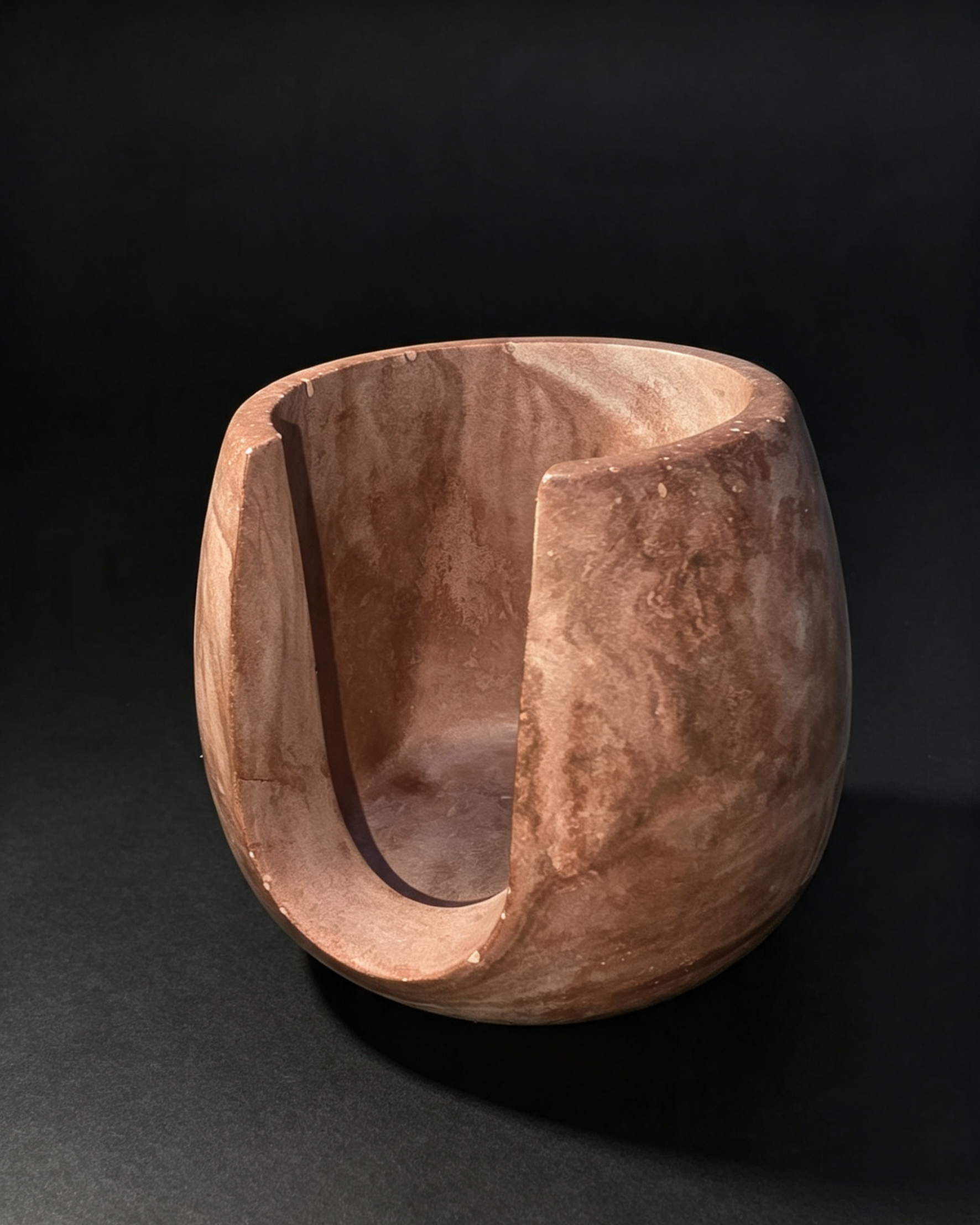 Hand-Cast Cement Wax Burner