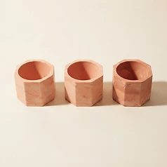 Hexagonal Vessel Trio