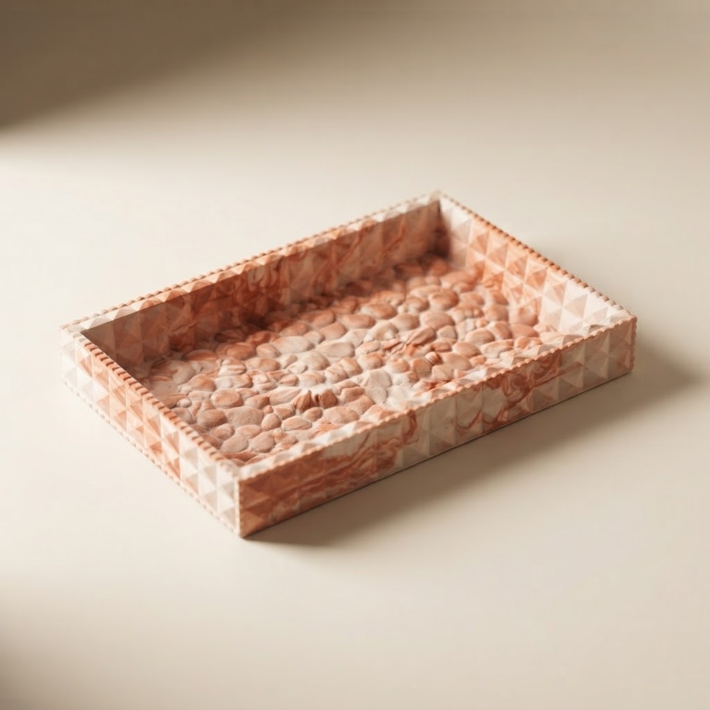 Pebbled Rectangular Tray