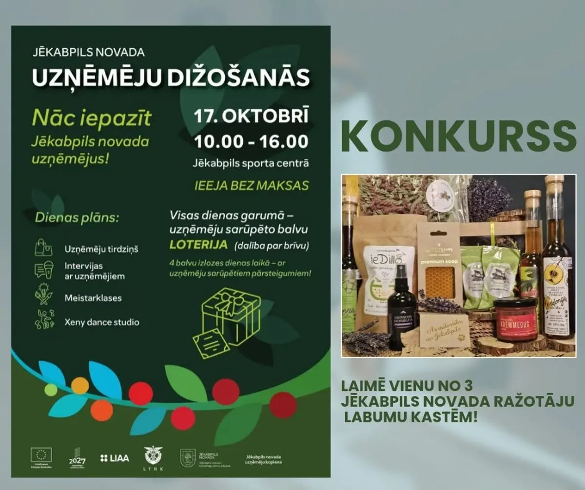 Konkurss: iepazīsti novada uzņēmējus un laimē dāvanu kasti