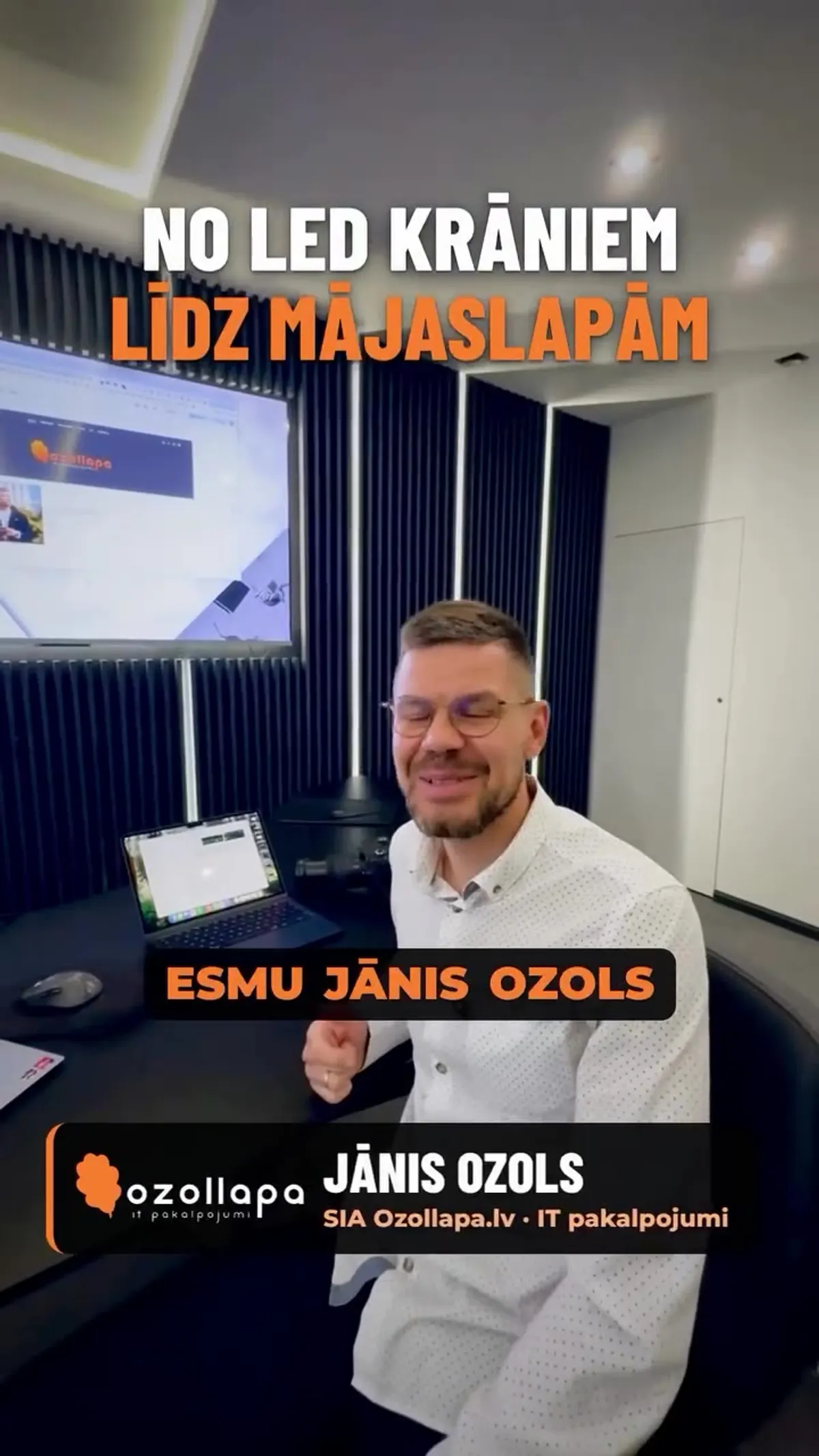 Iepazīsti Ozollapa.lv: Jānis Ozols palīdz uzņēmumiem kļūt redzamiem internetā