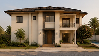 Twin House, Cantonments — post-renovation render