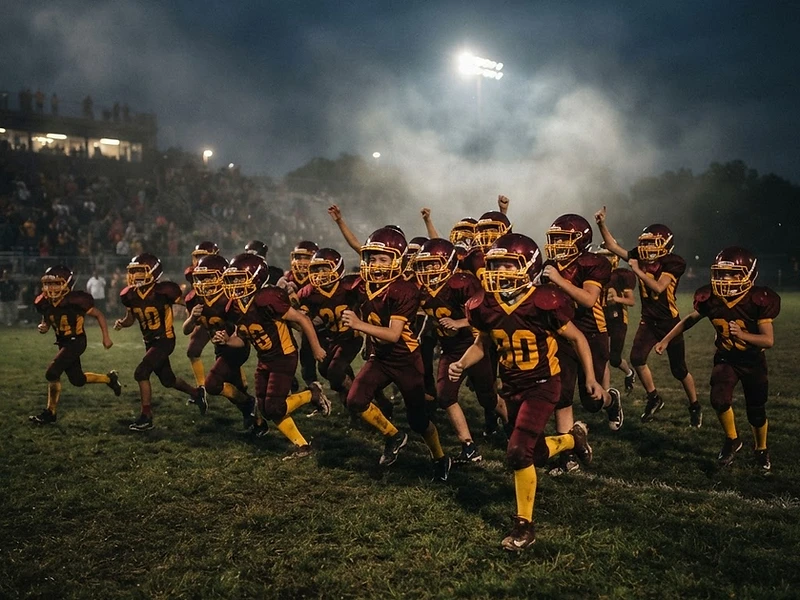 Highland Sun Devils football team taking the field