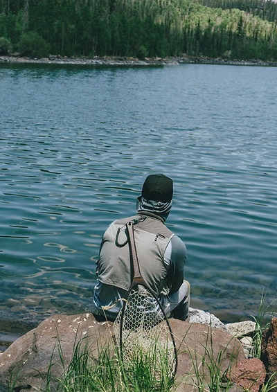 Angler on the water at first light