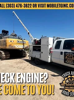 MTG Shops service truck supporting a field repair