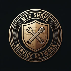 MTG Shops Service Network emblem