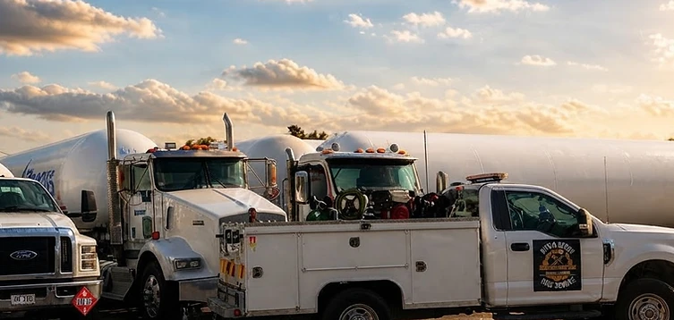 MTG Shops mobile repair fleet at sunset