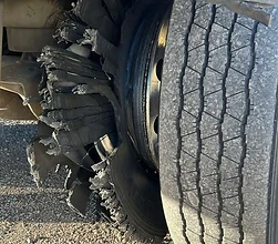 Roadside Tire Blowout