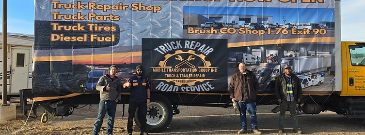 MTG Shops technicians at the Brush, CO truck repair shop