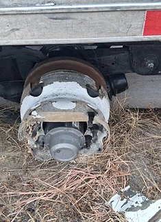 Trailer brake and axle repair