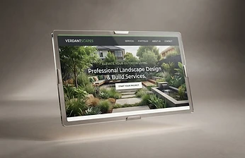 Landscaping company website design concept