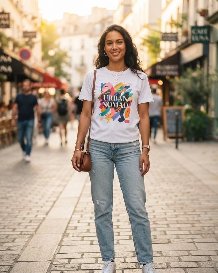 AI t-shirt mockup