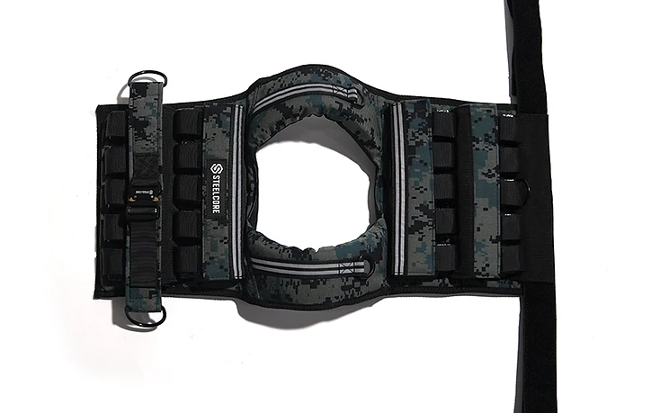 SteelCore 20kg Vest — Camouflage — Laid Flat — Full View