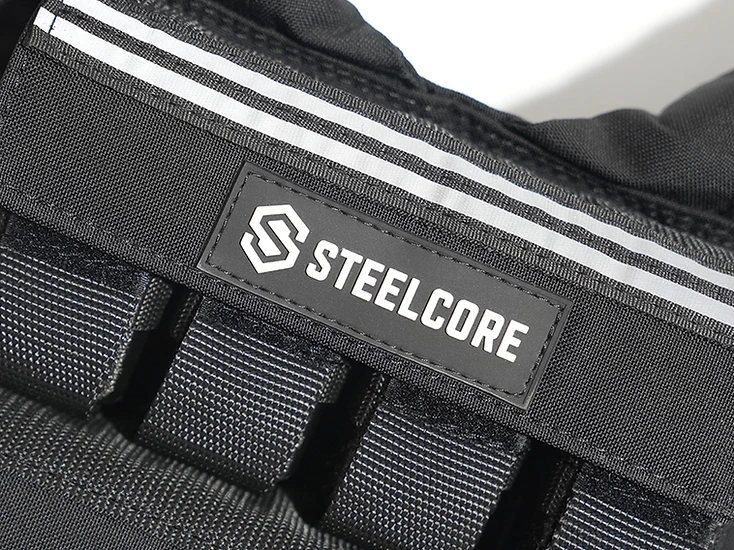 Macro detail of SteelCore 1000D nylon and metal D-ring