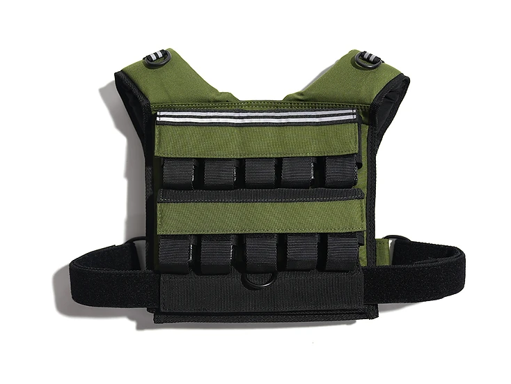SteelCore 20kg Vest — Green Army — Front View