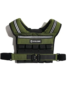 SteelCore 20kg Vest — Green Army