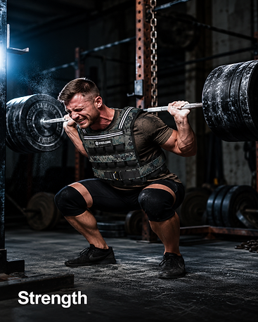 SteelCore weighted vest used for Strength