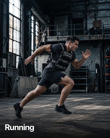 SteelCore weighted vest used for Running