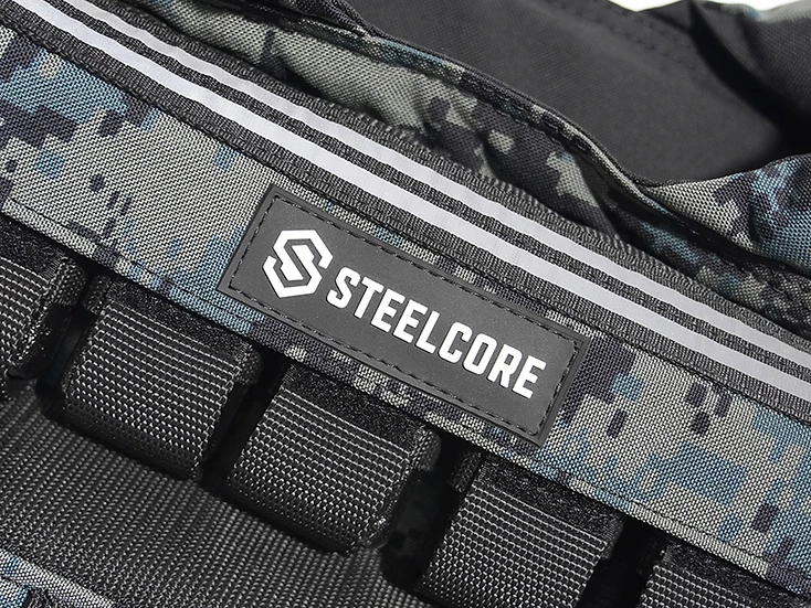 SteelCore 20kg Vest — Camouflage — Branded Chest Patch
