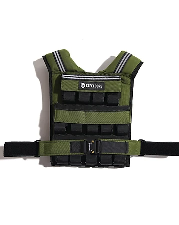 SteelCore 30kg Vest — Green Army