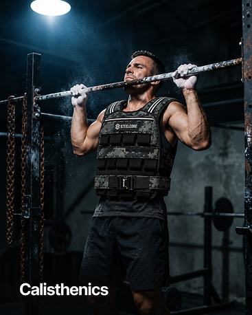 SteelCore weighted vest used for Calisthenics