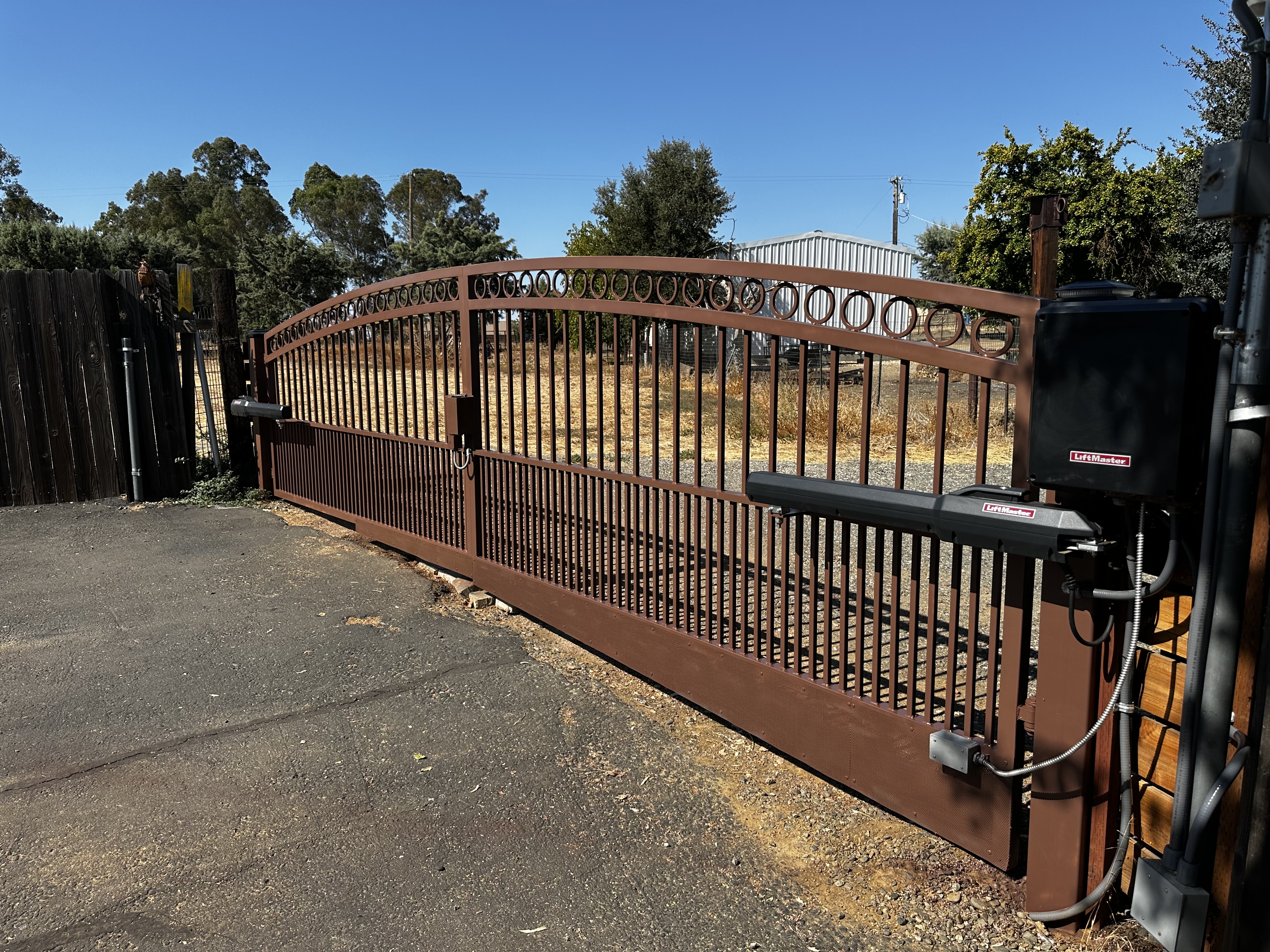Swing Gate Operator Installation — Guardian Door LLC project in Rio Linda, CA