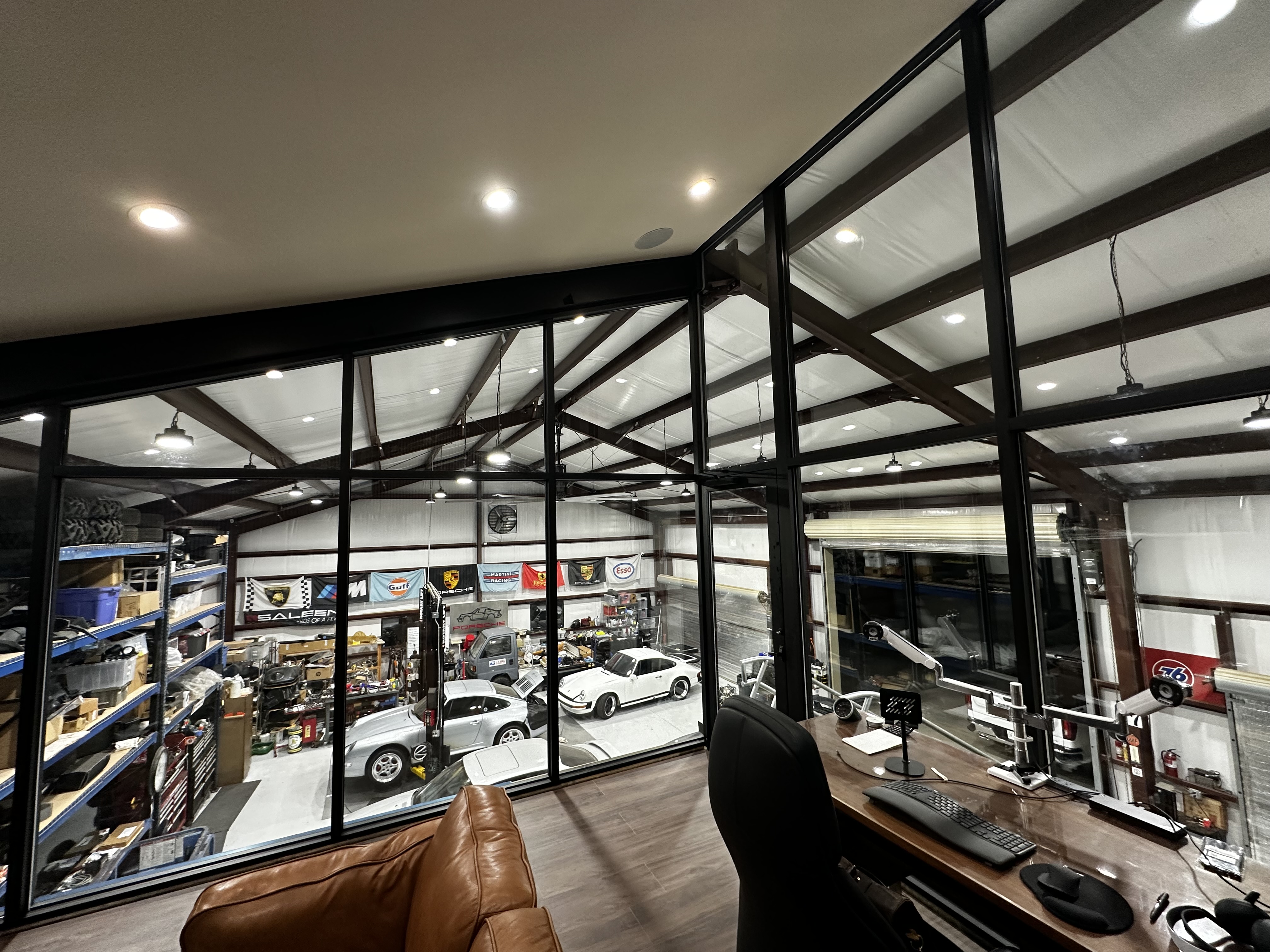 Interior Aluminum & Glass Partition Wall — Guardian Door LLC project in Sacramento, CA