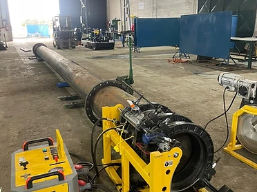 máquina de termofusão PEAD 355 mm Luvy Locações