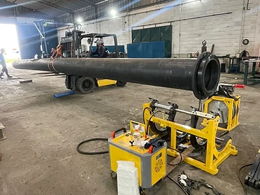 máquina de termofusão PEAD 500 mm Luvy Locações