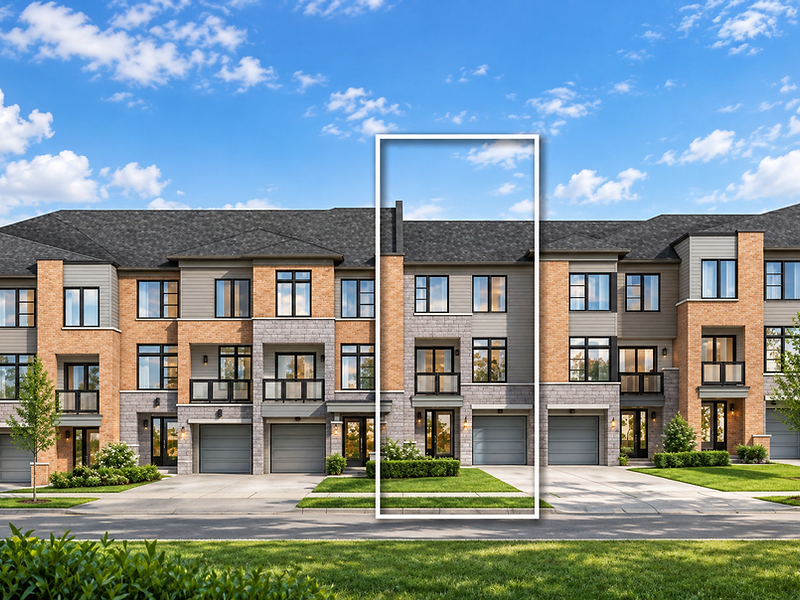 Urban Collection freehold townhomes for sale at Esprit Newmarket in Newmarket, Ontario.