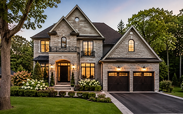 Detached stone home in King City