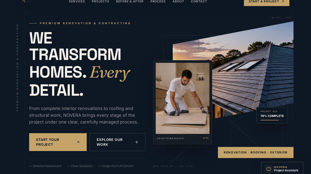 Renovation Lead Engine — Contractor AI Website template preview