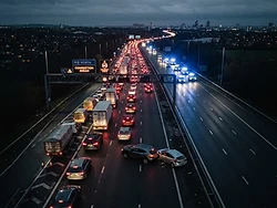 Congestion behind one car