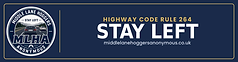 Stay Left Bumper Sticker