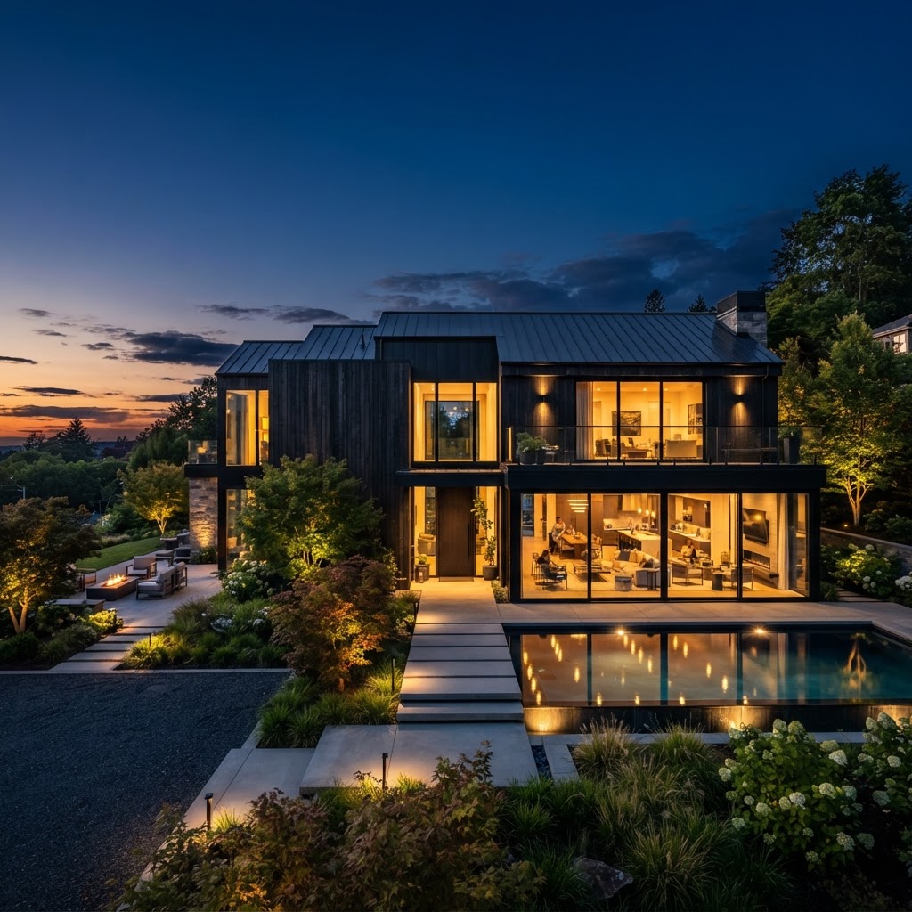 Modern Northern California home with premium exterior renovation
