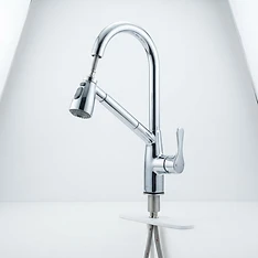 ברז מטבח נשלף SUPREME שחור AQUILA PREMIUM