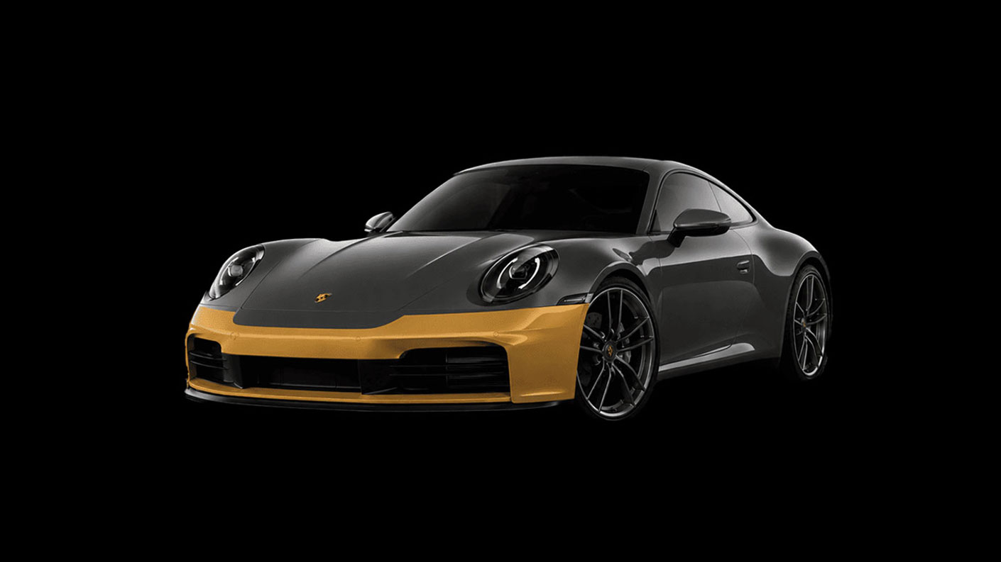 Porsche Visualizer with Bumper Protection PPF coverage