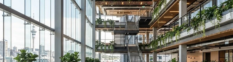 Modern commercial building interior — NZ Facility Care professional environment