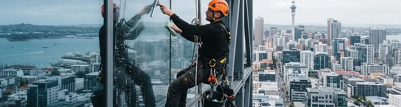Window Cleaning — commercial service environment