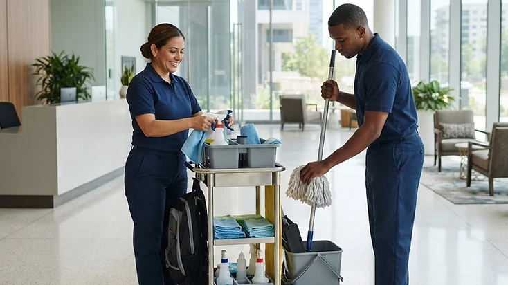 NZ Facility Care commercial cleaning operations — professional equipment and standards
