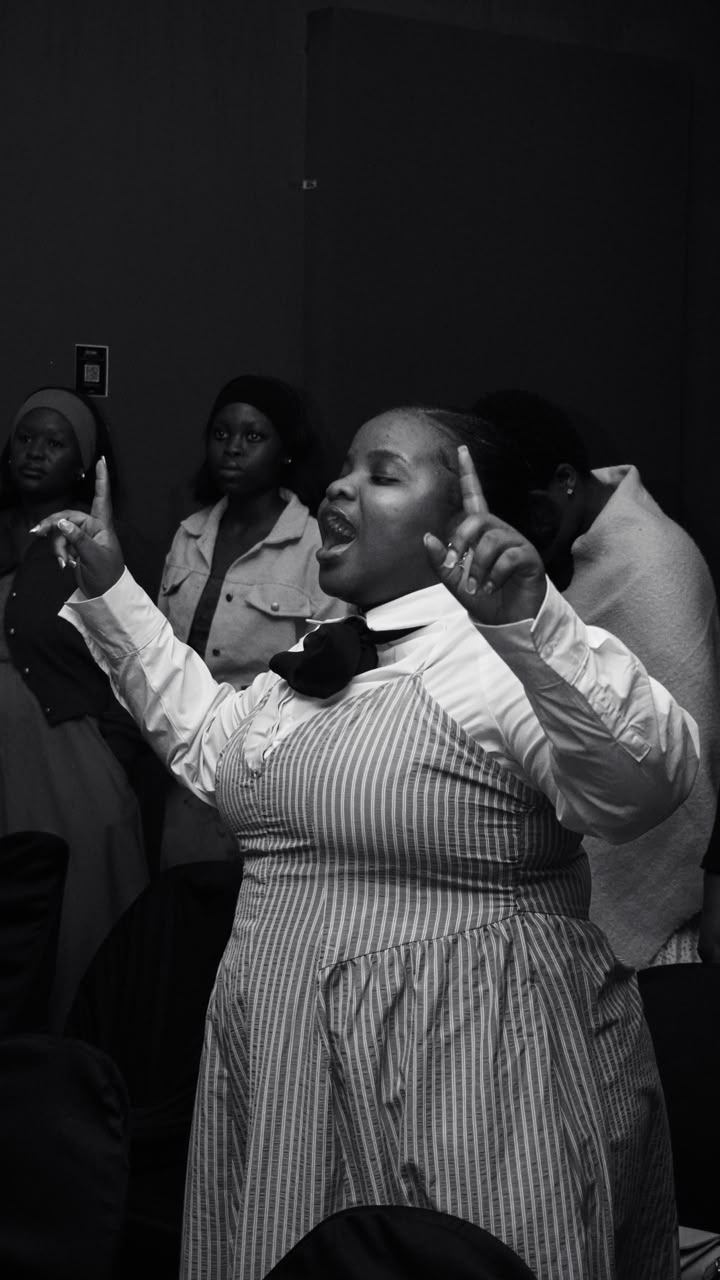 Hands lifted in worship