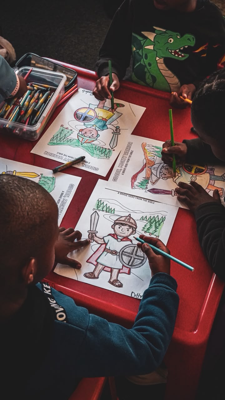 Children learning the Word together