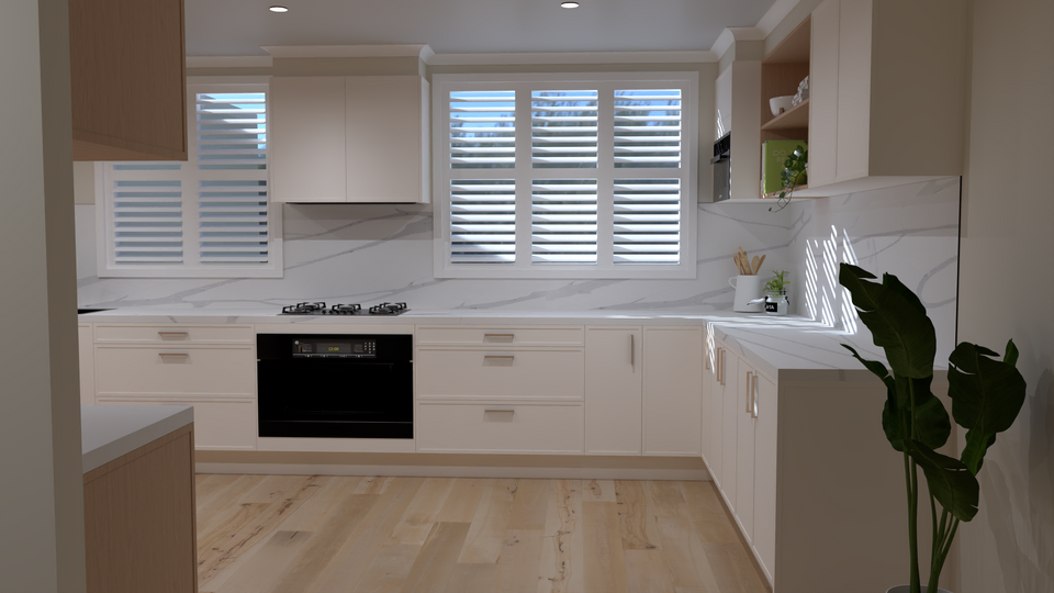 Modern kitchen render