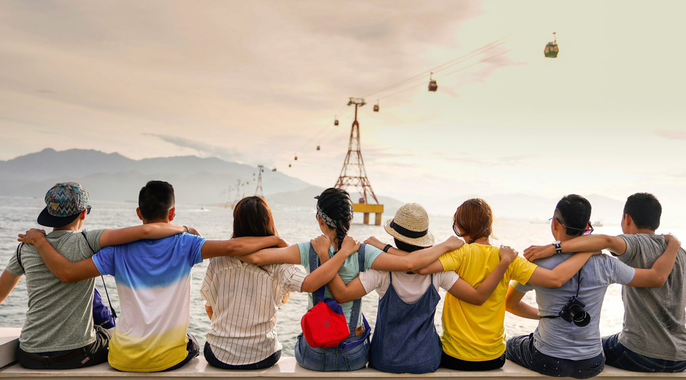 Friends enjoying the moment together
