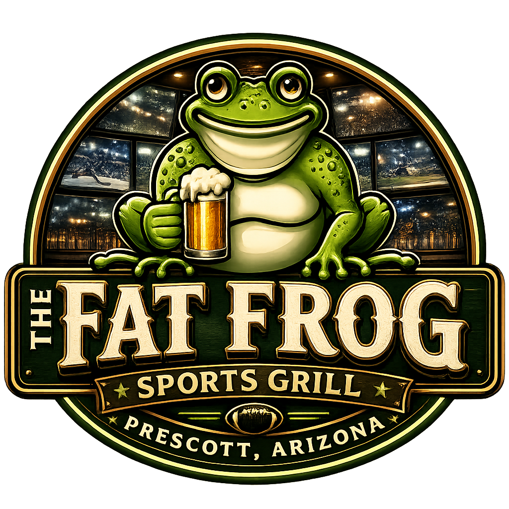 The Fat Frog Sports Grill official logo