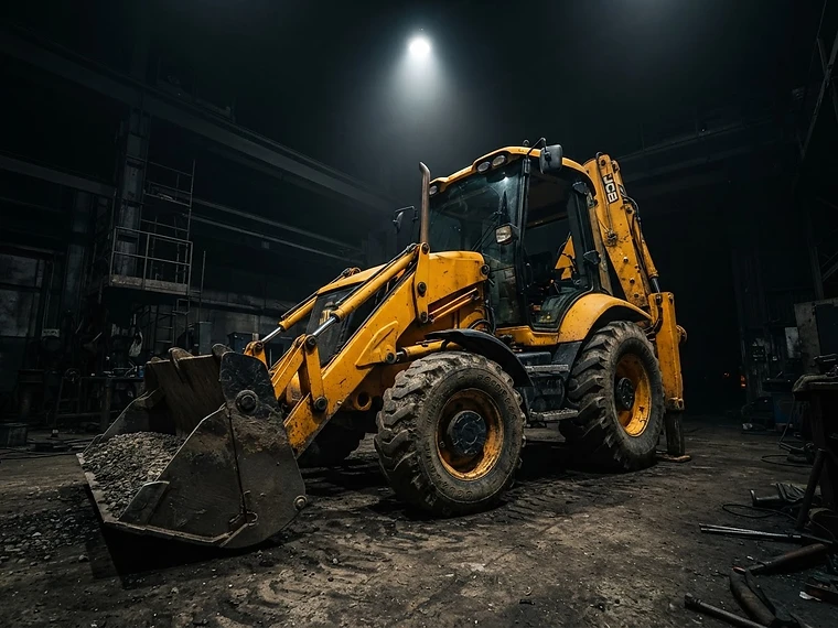 Heavy-duty JCB construction machinery