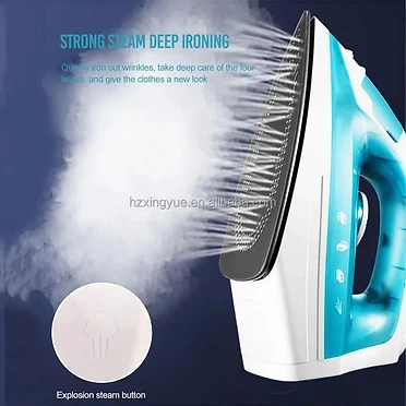 Fer à vapeur industriel électrique portable en céramique haute performance 2400 W, économique, robuste, vente en gros pour la maison