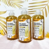 Gel douche aux fruits naturels, à la vitamine C et à la lavande, savon liquide éclaircissant et exfoliant pour le corps, gommage à l’acide hyaluronique