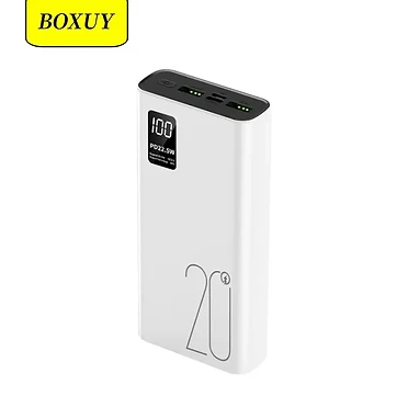 Batterie externe portable 20 000 mAh à double sortie USB, charge ultra-rapide, à prix avantageux et à forte rotation